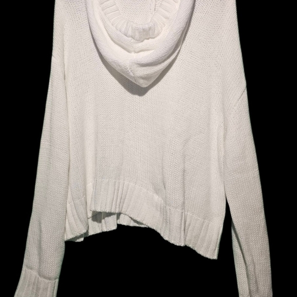 Z Supply Knit Hoodie Size Large EUC PTP 25 - Picture 3 of 5